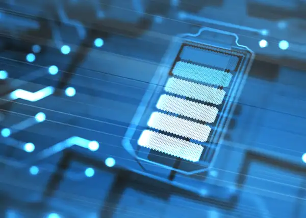 Illustrated technical battery.