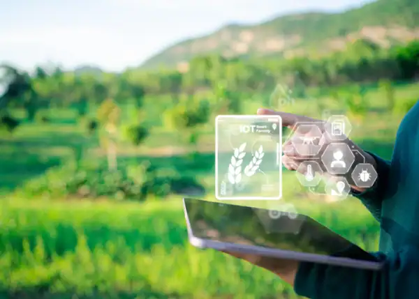 Agtech dashboard connected through OptConnect.