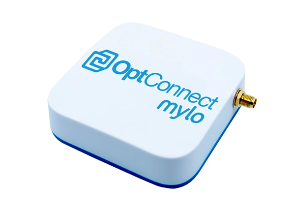 Angled image of the OptConnect mylo router