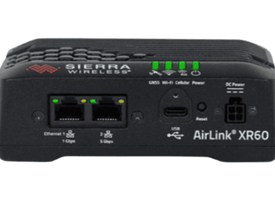 Semtech XR60 back facing black device.