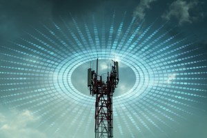 5G cellular communications tower - for eBook on signal strength and interference, OptConnect 2024