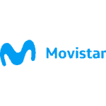 Movistar logo with OptConnect connectivity illustration, emphasizing IoT and network solutions.
