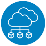 Cloud connectivity icon representing IoT and M2M device management and data transfer.